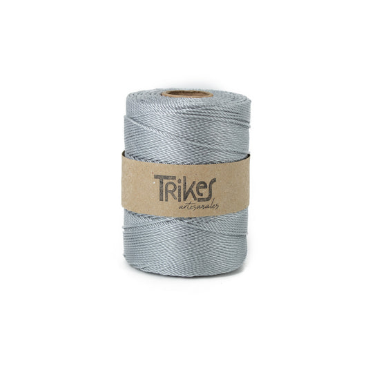 Piola Sintetica 2mm Gris Plata
