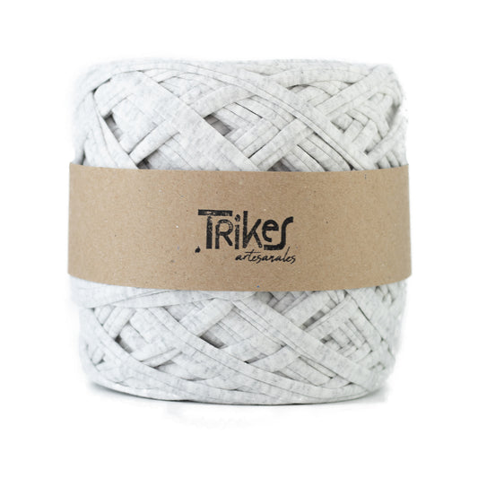 Trapillo Algodon Poliester 4mm Gris Claro Jaspe