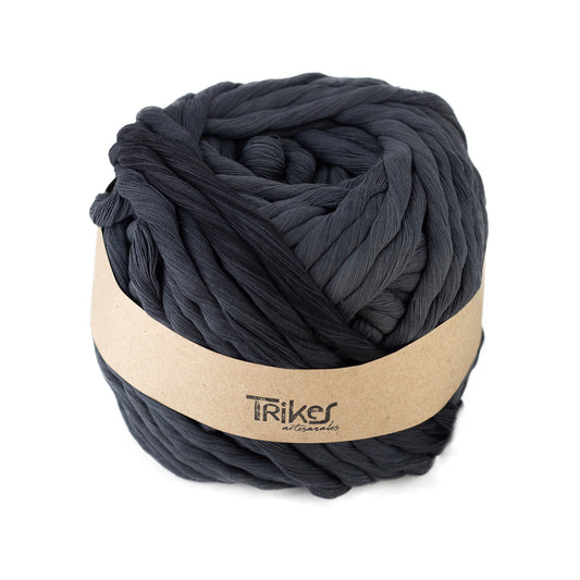 Hilaza Chunky 10mm Gris Petroleo