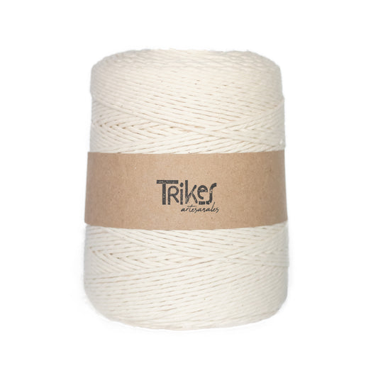 Hilaza Torcida Extra Fina 2.5mm Crudo