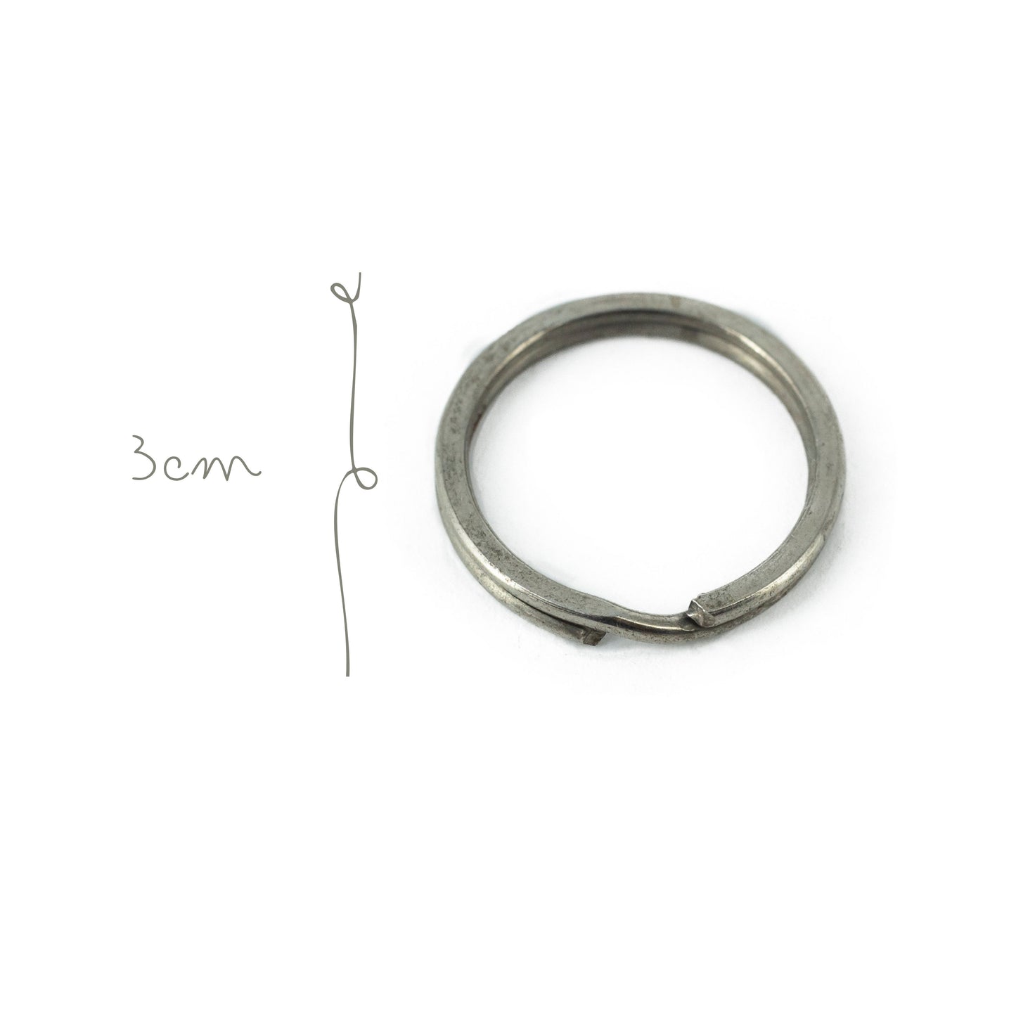 Argolla Metal Llavero 3cm Niquel