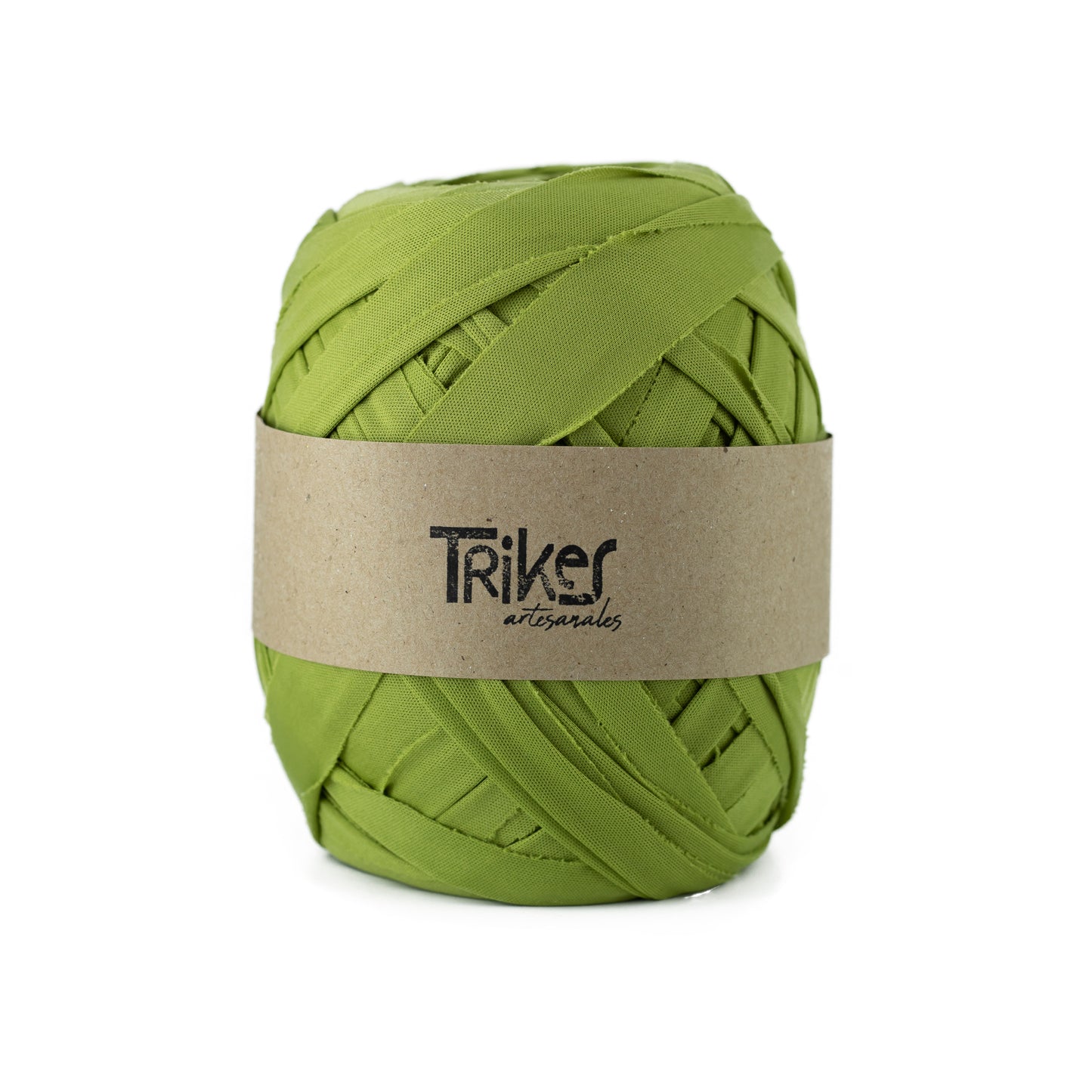 Trapillo Pluma Plano Pol 2.5cm Verde Manzana