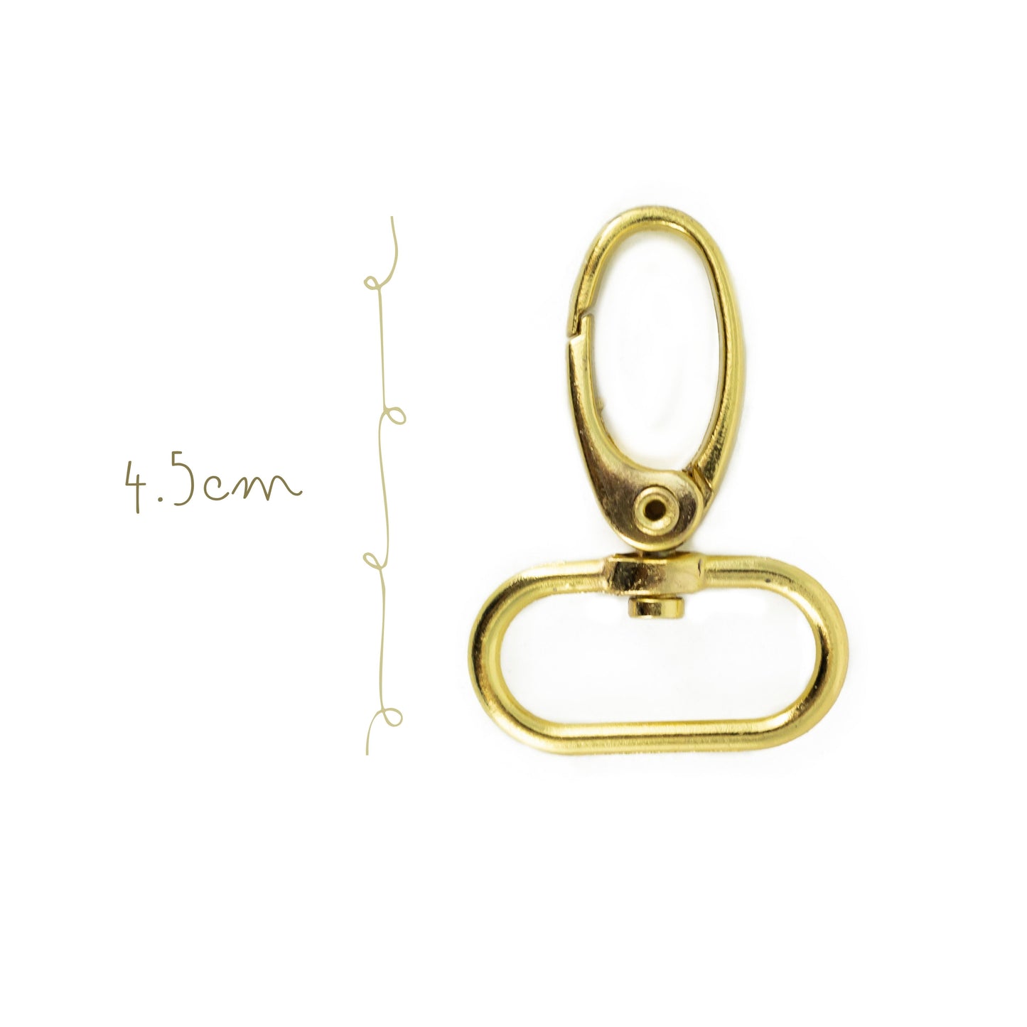 Bandola Gruesa 4.5cm Doradas