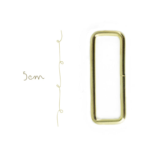 Eslabon Rectangular Metal 1.7x4.5cm Dorado