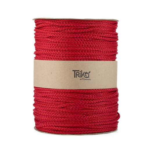 Macrame Sintetico 4mm Rojo