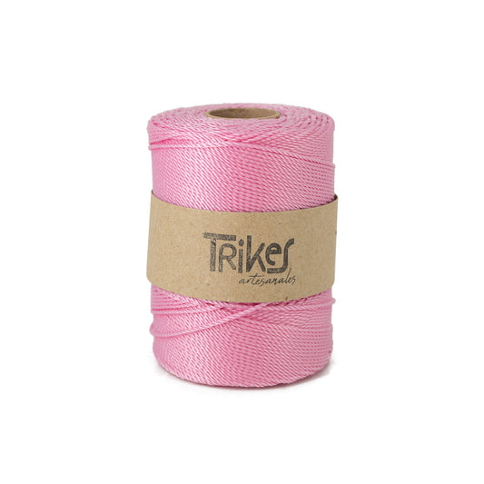 Piola Sintetica 2mm Rosa Pastel