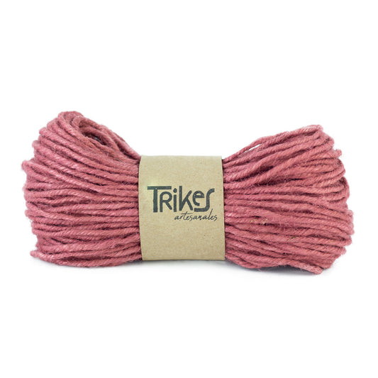 Yute Teñido 4mm 150gr Rosa antiguo