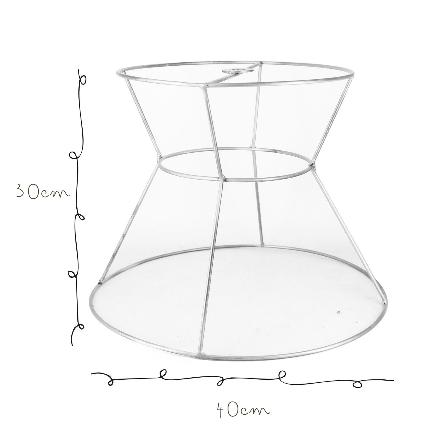 Base de Metal Lampara Copa 30x40cm