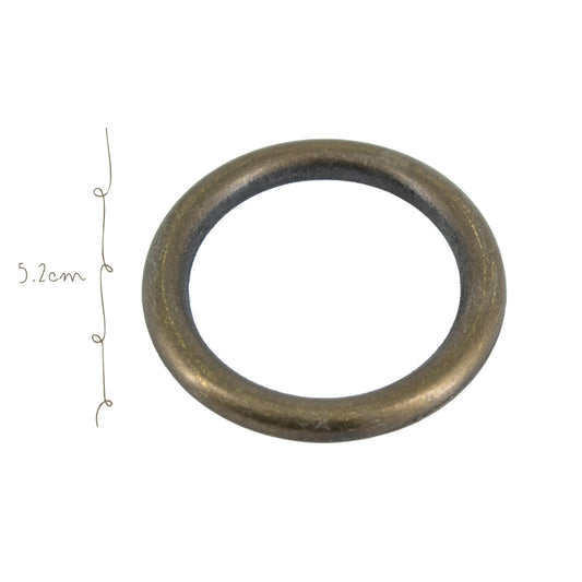 Argolla c/Lado Plano Oro Viejo 5.2cm