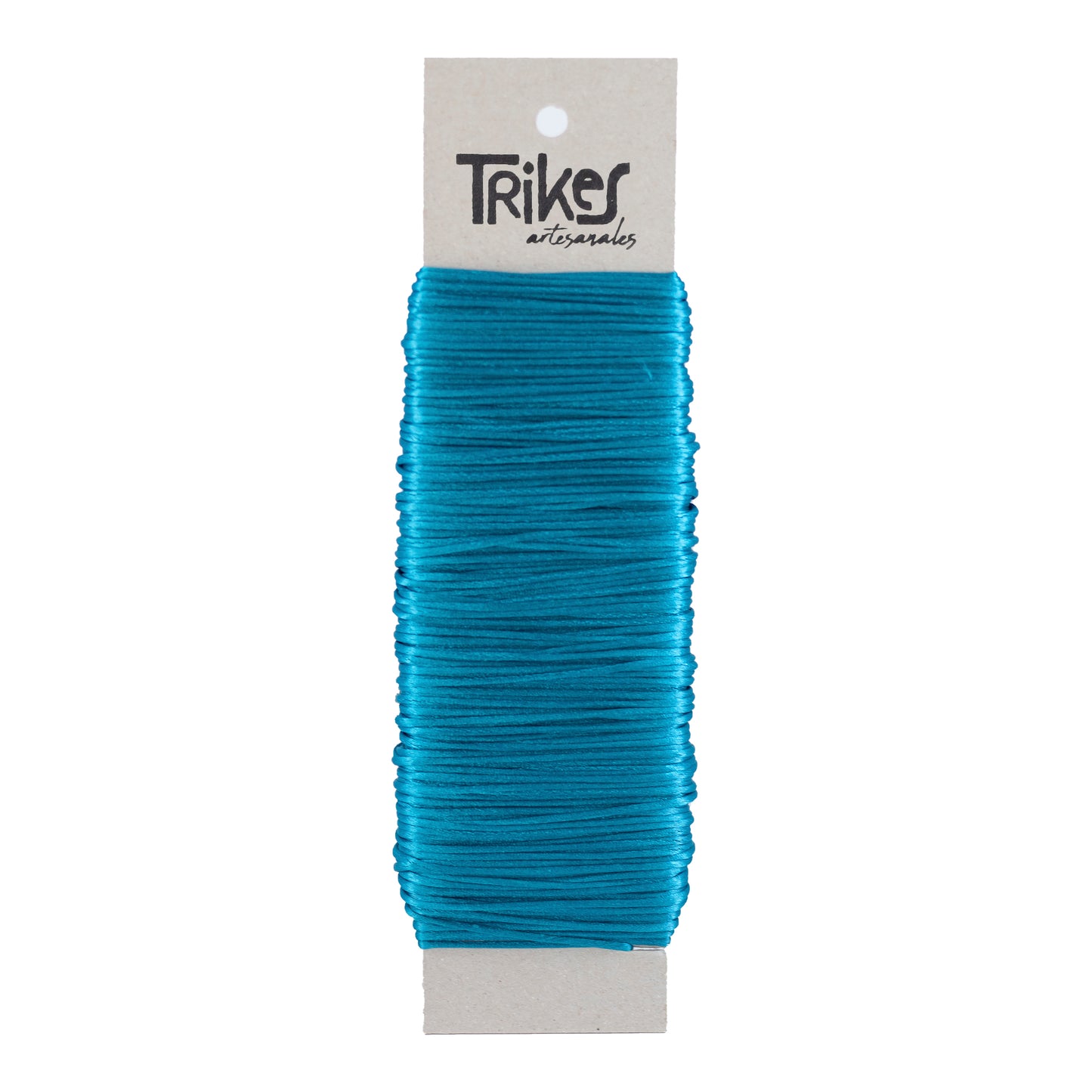 Cordon de Seda 1mm Turquesa Fuerte
